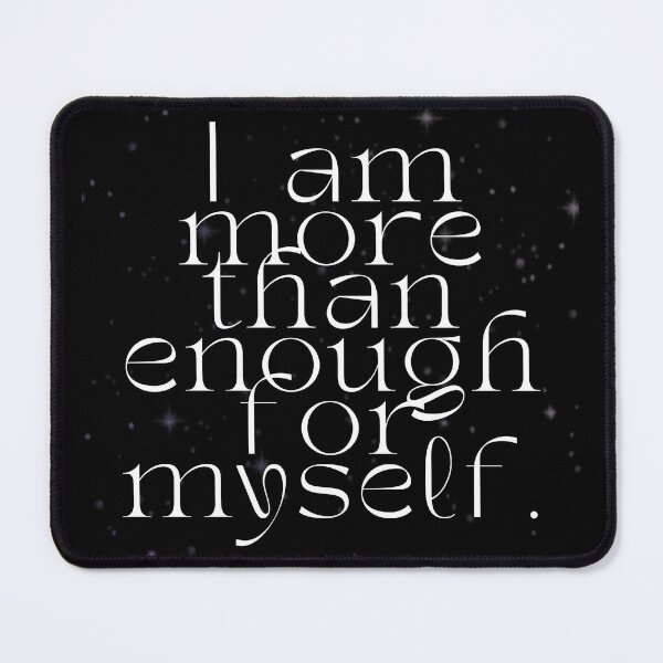 Item preview, 'I am more than enough for myself' Affirmation Card designed and sold by notastranger.