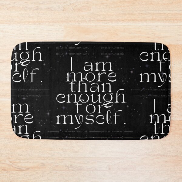 Item preview, 'I am more than enough for myself' Affirmation Card designed and sold by notastranger.