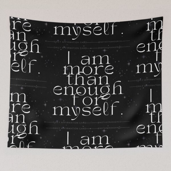 Item preview, 'I am more than enough for myself' Affirmation Card designed and sold by notastranger.