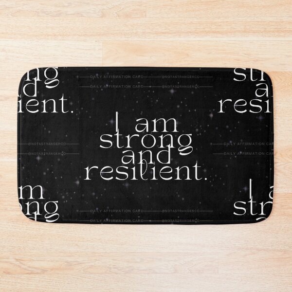 Item preview, 'I am strong and resilient' Affirmation Card designed and sold by notastranger.