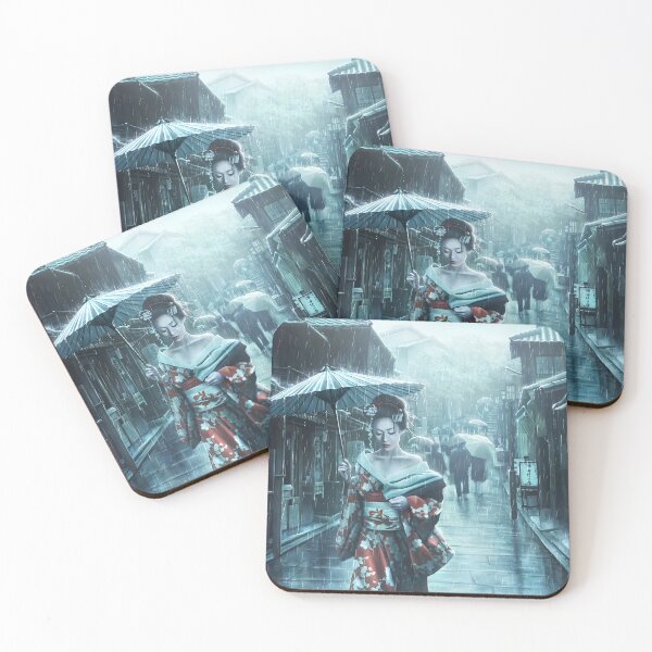 Item preview, Steps in the Rain of Tokyo designed and sold by funnypixels.