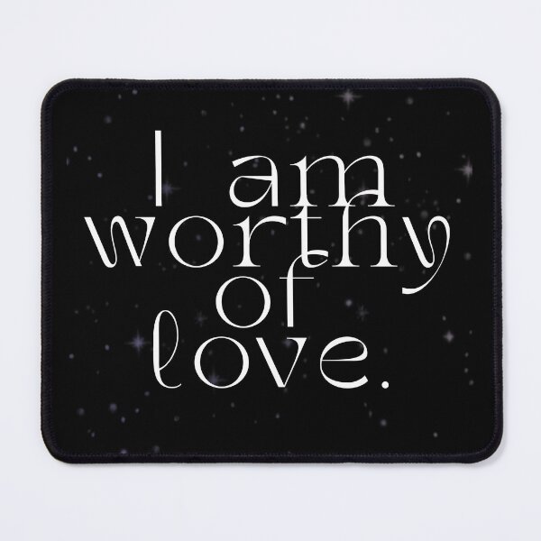 Item preview, 'I am worthy of love' Affirmation Card designed and sold by notastranger.
