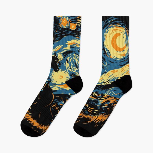 Item preview, Starry Night Horse Van Gogh's Art Masterpiece designed and sold by Vangoholic.