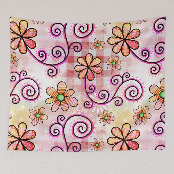 Item preview, Floral Collage in Vivid Colors designed and sold by Magnuna.