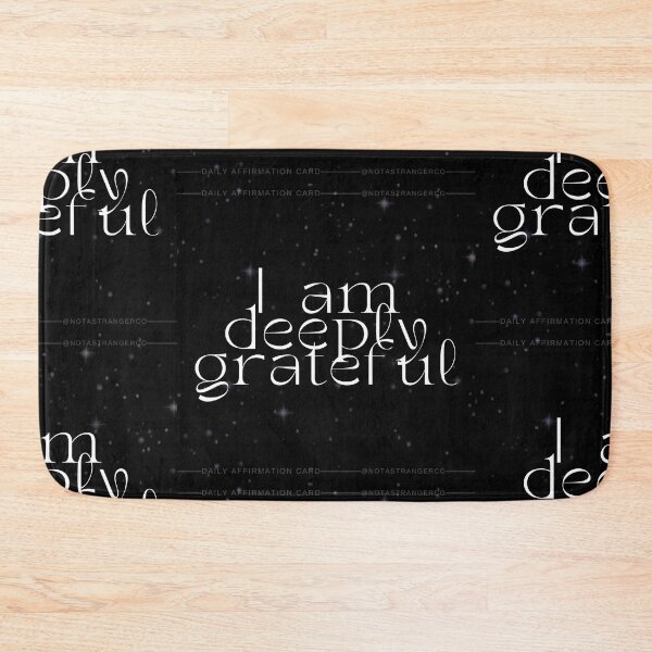 Item preview, 'I am deeply grateful' Affirmation Card designed and sold by notastranger.