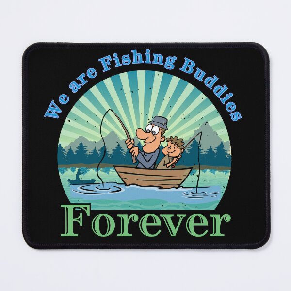 Item preview, We are Fishing Buddies Forever Retro Rainbow Cartoon Design. designed and sold by Raise2Shine.