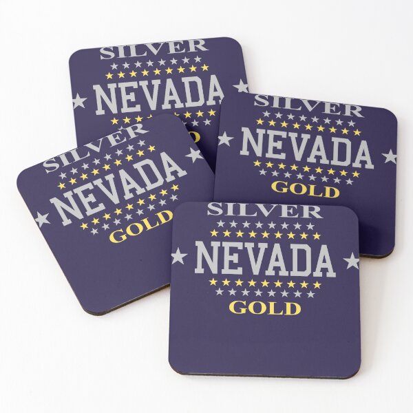 Item preview, Nevada State Flag 1905 Gold Silver designed and sold by chrisrivait.