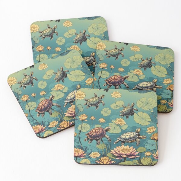 Item preview, Turtles and WaterLillies designed and sold by Geek Girl Ohio.
