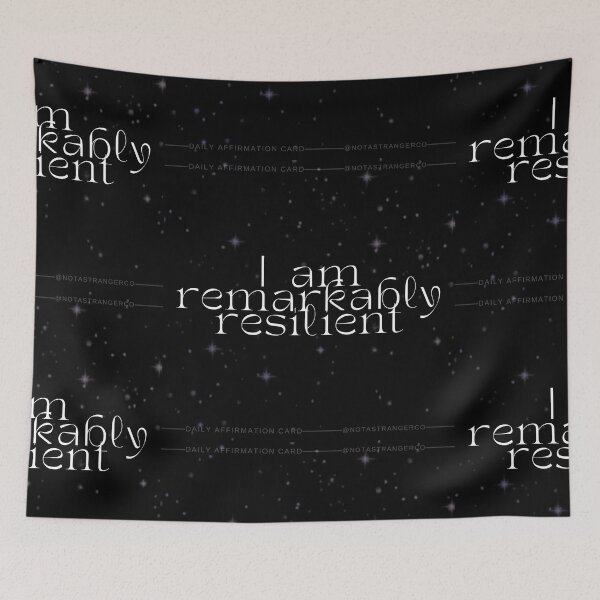 Item preview, 'I am remarkably resilient' Affirmation Card designed and sold by notastranger.