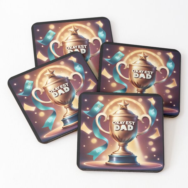 Item preview, Worlds Okayest Dad Trophy Father's Day Funny designed and sold by VanessaMF.