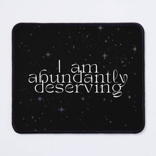 Item preview, 'I am abundantly deserving' Affirmation Card designed and sold by notastranger.