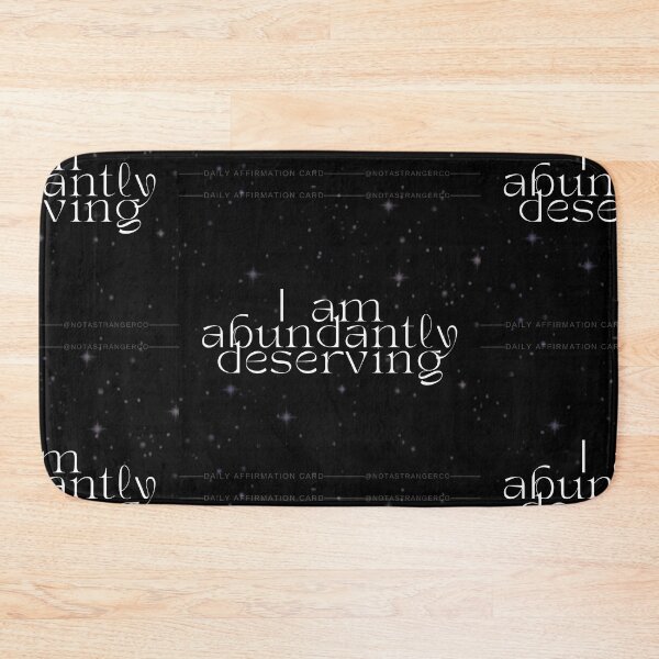 Item preview, 'I am abundantly deserving' Affirmation Card designed and sold by notastranger.