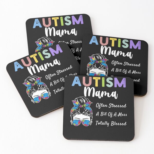 Item preview, Autism Mama Often Stressed A Bit Of A Mess Totally Blessed designed and sold by smailjr.
