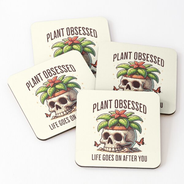 Item preview, Plant Obsessed - Gardening Skull Art designed and sold by Pearl67.