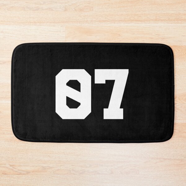 Item preview, 07, seven, white, University designed and sold by Numbers-Art.