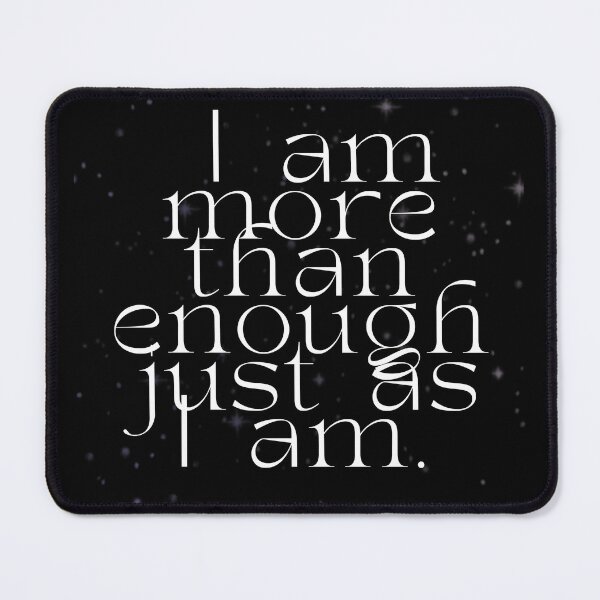 Item preview, 'I am more than enough just as I am' Affirmation Card designed and sold by notastranger.