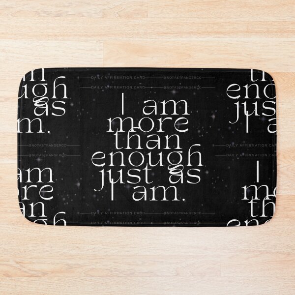 Item preview, 'I am more than enough just as I am' Affirmation Card designed and sold by notastranger.