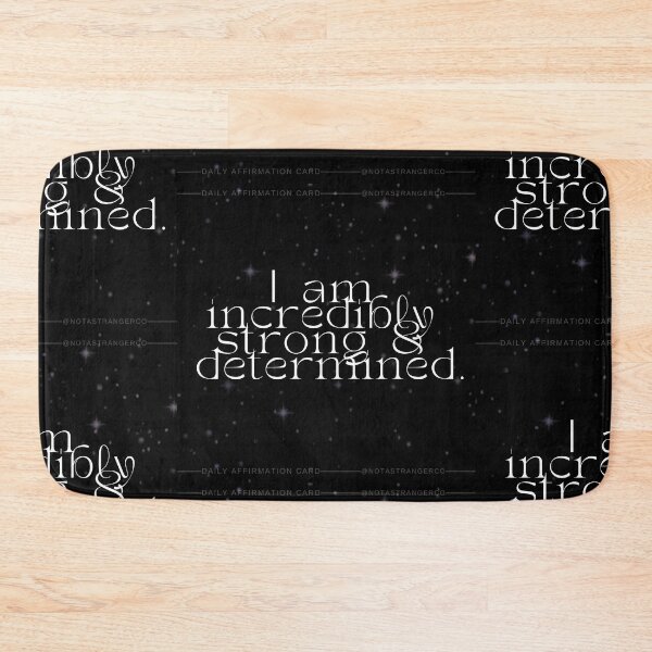 Item preview, 'I am incredibly strong & determined' Affirmation Card designed and sold by notastranger.