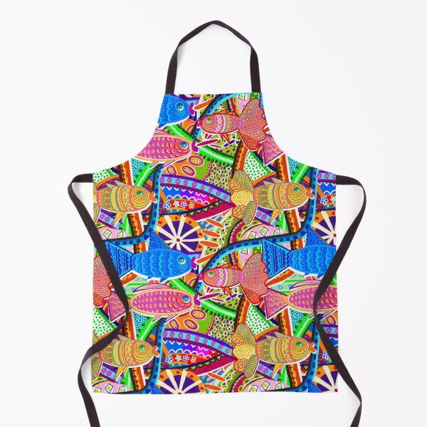 Item preview, Bright fish on an abstract background designed and sold by kMariaART.