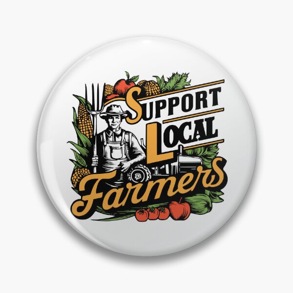 Item preview, Support Local Farmers! Colorful Eat Local designed and sold by PMCreative.