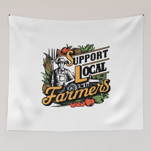 Item preview, Support Local Farmers! Colorful Eat Local designed and sold by PMCreative.