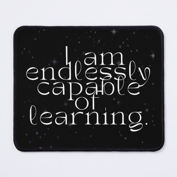Item preview, 'I am endlessly capable of learning' Affirmation Card designed and sold by notastranger.