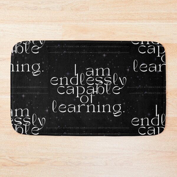 Item preview, 'I am endlessly capable of learning' Affirmation Card designed and sold by notastranger.