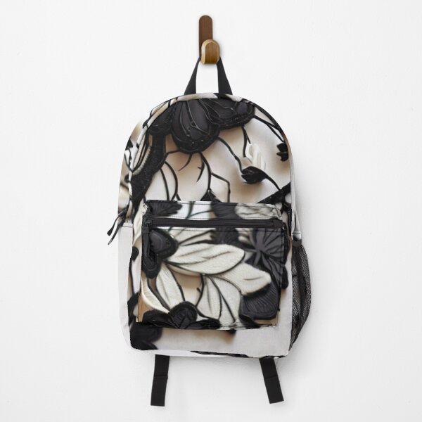 Item preview, Captivating Black and White Floral Lace designed and sold by roon-ai.
