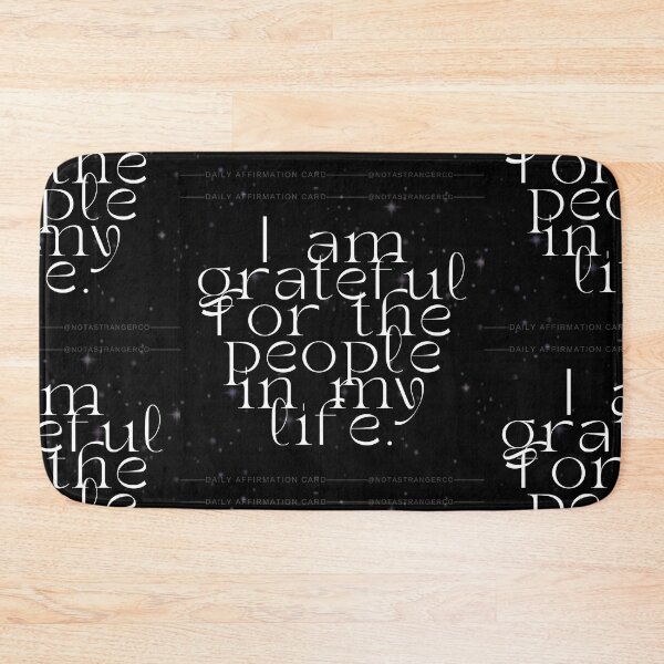 Item preview, 'I am grateful for the people in my life' Affirmation Card designed and sold by notastranger.