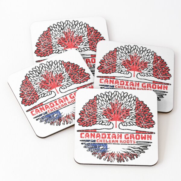 Item preview, Chile Chilean Canadian Canada Tree Roots Flag designed and sold by FlagX.