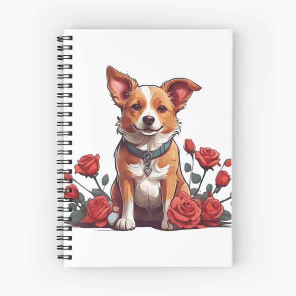 Item preview, lindo perro con rosas designed and sold by Karaz's Animal Kingdom.