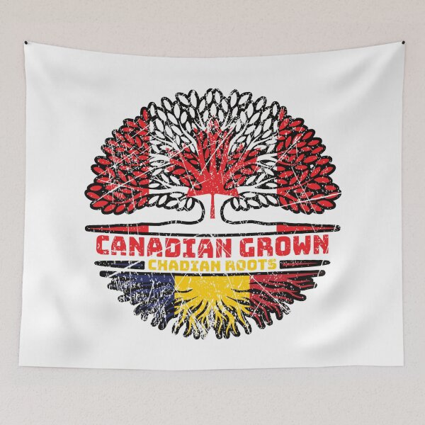 Item preview, Chad Chadian Canadian Canada Tree Roots Flag designed and sold by FlagX.