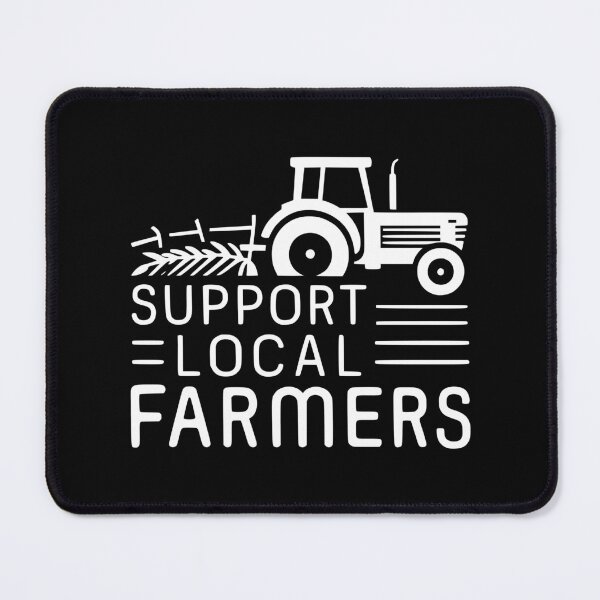 Item preview, Support Local Farmers! White Eat Local designed and sold by PMCreative.