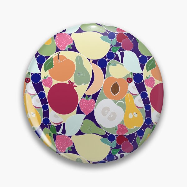 Item preview, Fruit garden on blue background  designed and sold by kMariaART.