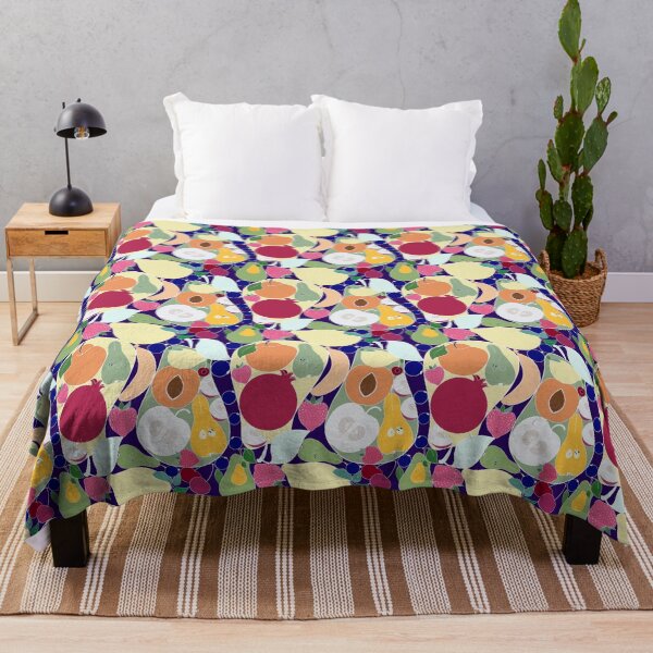 Item preview, Fruit garden on blue background designed and sold by kMariaART.