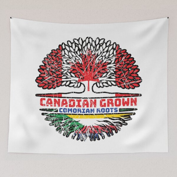 Item preview, Comoros Comorian Canadian Canada Tree Roots Flag designed and sold by FlagX.