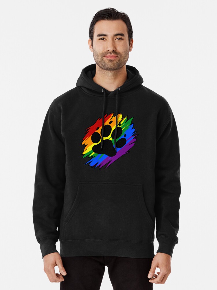 Rainbow store paint hoodie