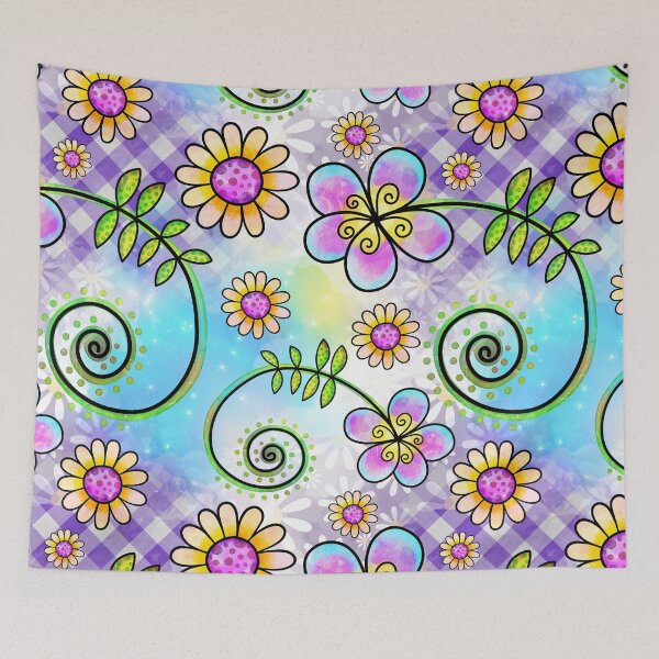 Item preview, Floral Collage in Vivid Colors designed and sold by Magnuna.