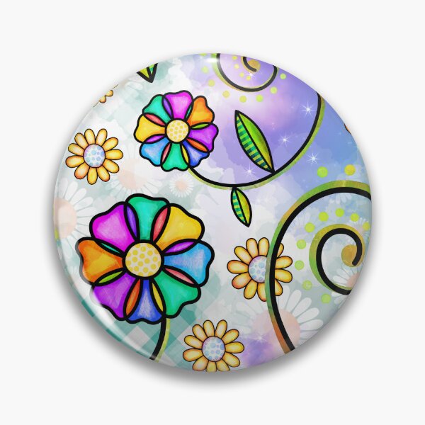 Item preview, Floral Collage in Vivid Colors designed and sold by Magnuna.