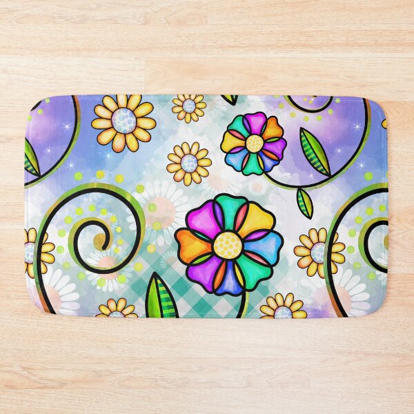 Item preview, Floral Collage in Vivid Colors designed and sold by Magnuna.