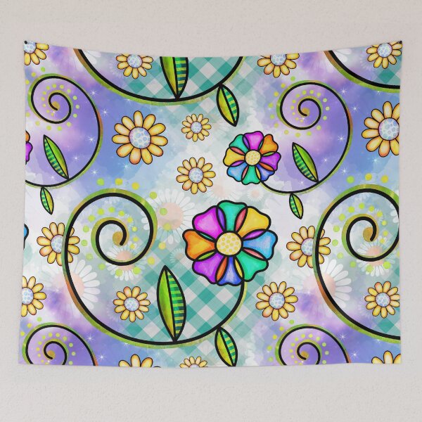 Item preview, Floral Collage in Vivid Colors designed and sold by Magnuna.