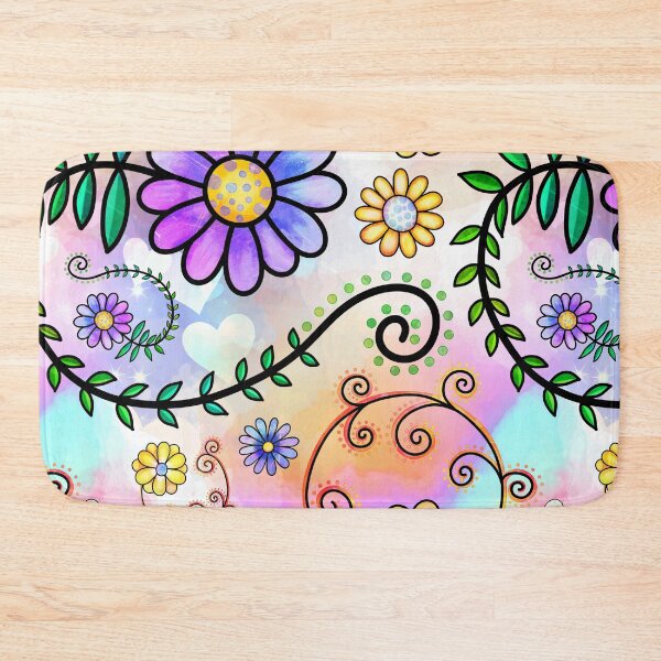 Item preview, Floral Collage in Vivid Colors designed and sold by Magnuna.