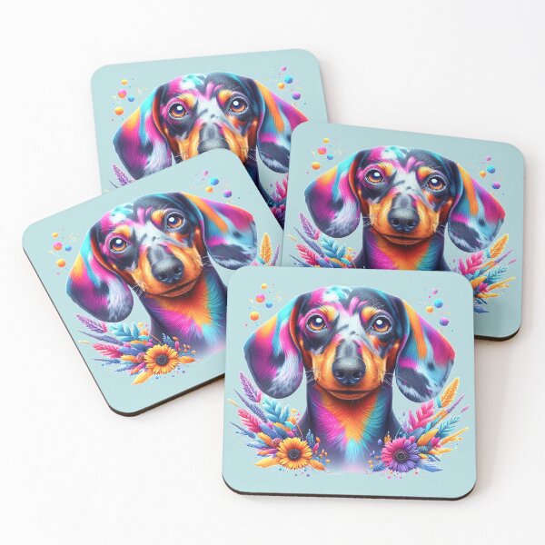 Item preview, Colorful dachshund has spruced himself up designed and sold by Berlini.