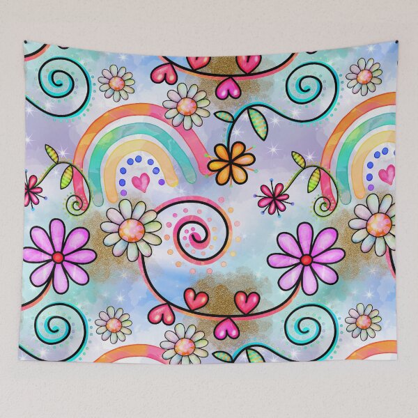 Item preview, Floral Collage in Vivid Colors designed and sold by Magnuna.