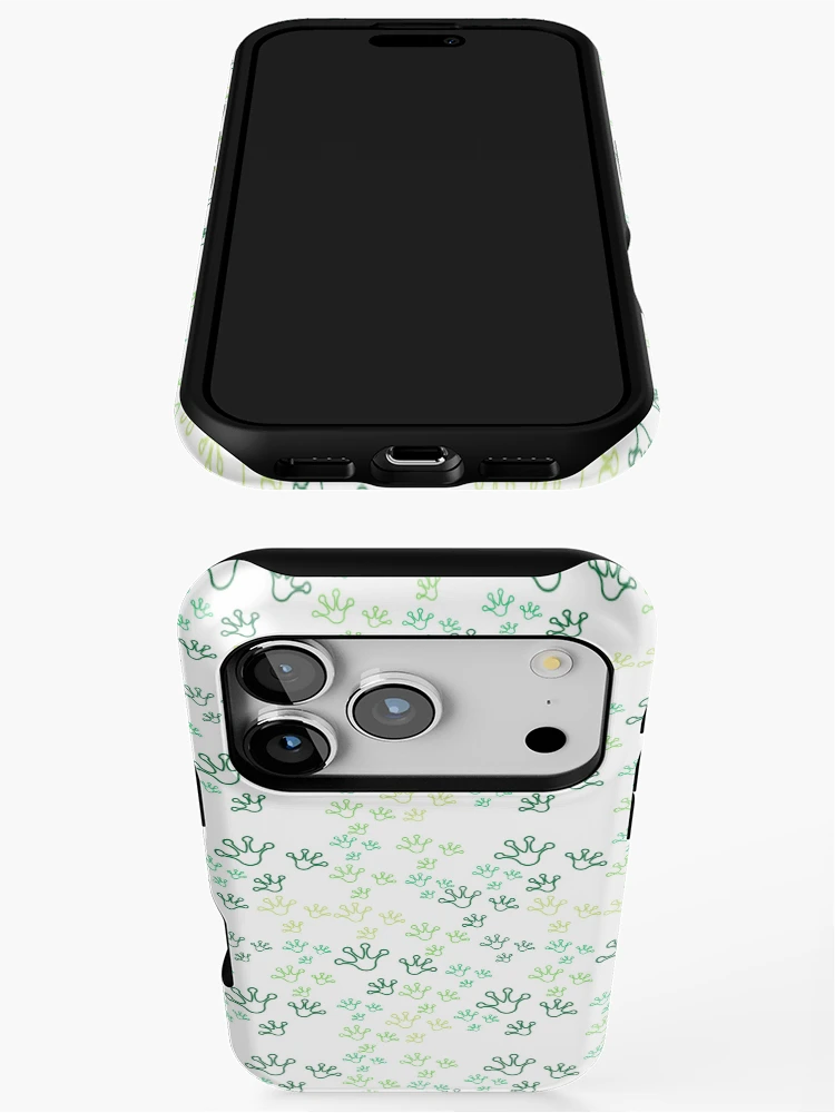Thumbnail 3 of 4, iPhone Case, Frog Prints designed and sold by ReeReeDesigns.