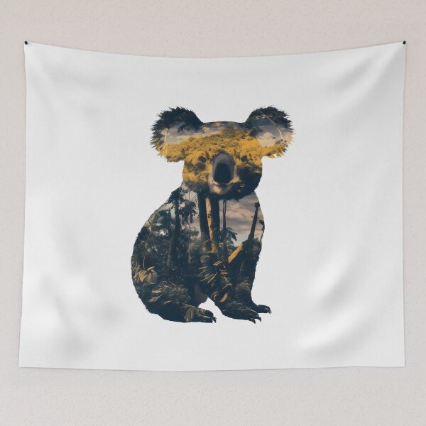 Item preview, Jungle Koala, Tropical Forest Animal Collage designed and sold by VoyteksDesigns.