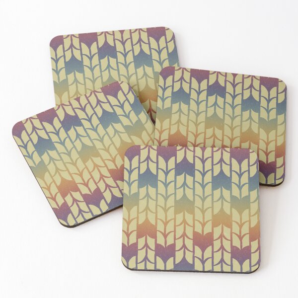 Item preview, Tulip Deco Pattern - Gold + Rainbow Sunset designed and sold by Irene Estelle.