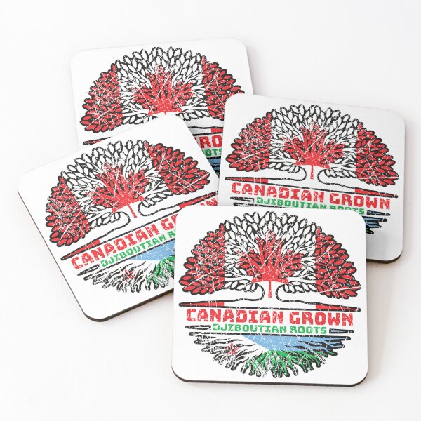 Item preview, Djibouti Djiboutian Canadian Canada Tree Roots Flag designed and sold by FlagX.