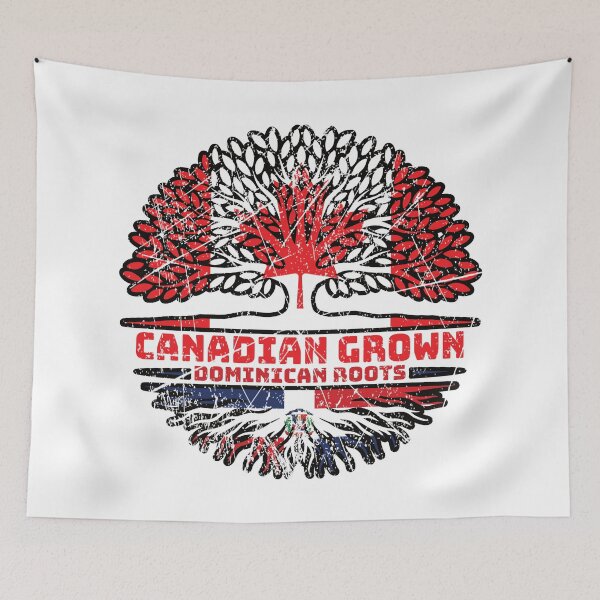 Item preview, Dominican Republic Canadian Canada Tree Roots Flag designed and sold by FlagX.
