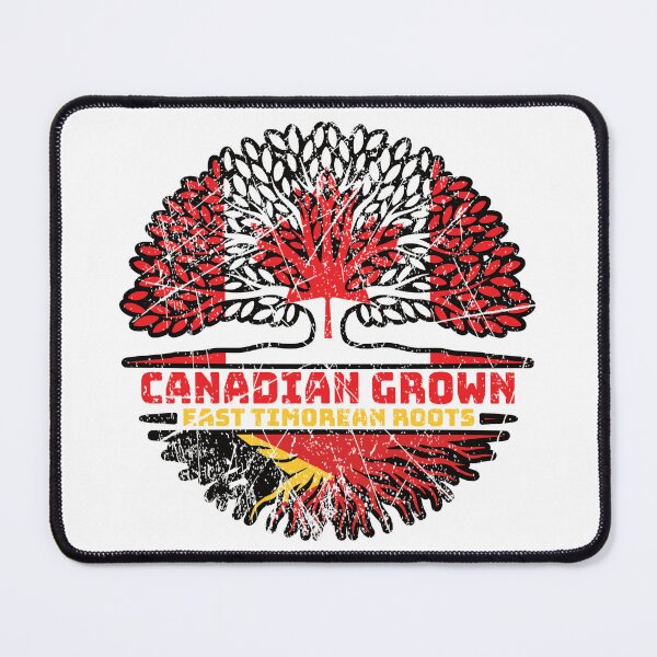 Item preview, East Timor East Timorean Canadian Canada Tree Roots Flag designed and sold by FlagX.